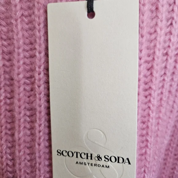 NWT Scotch & Soda Amsterdam Pink Purple Women's Sweater L - Picture 3 of 7